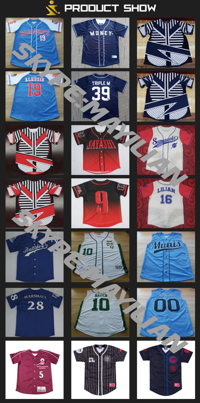 Sports baseball tops custom Baseball jerseys,Youth Baseball Team Uniforms