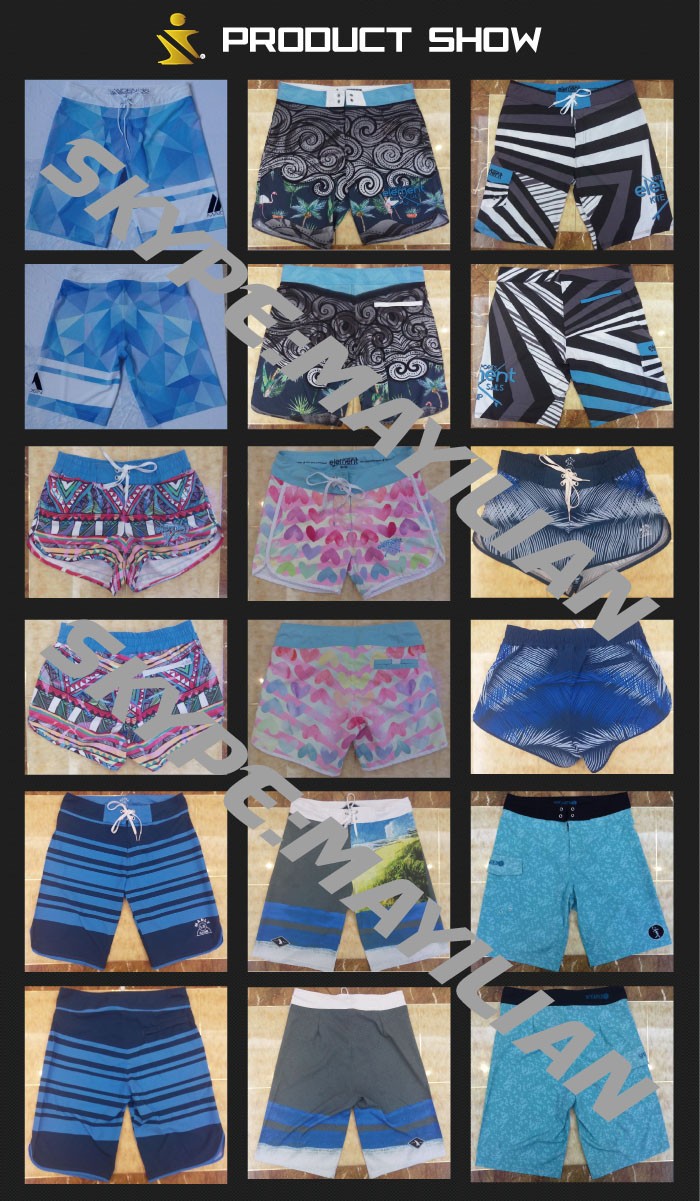 Hot sale Customized womens board shorts,women beach sportswears