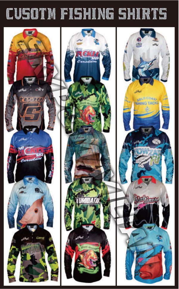 Wholesale dye sublimation quick dry Fishing Jersey Fishing Clothing For Men