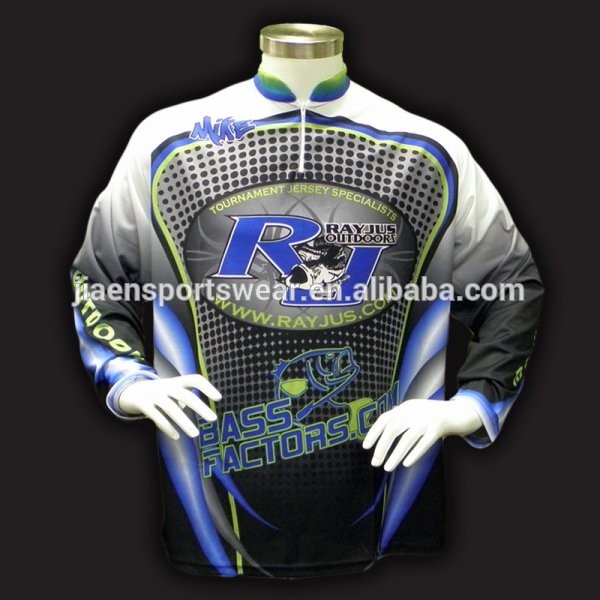2018 Fishing clothes wholesale fishing jersey custom sublimation fishing jersey