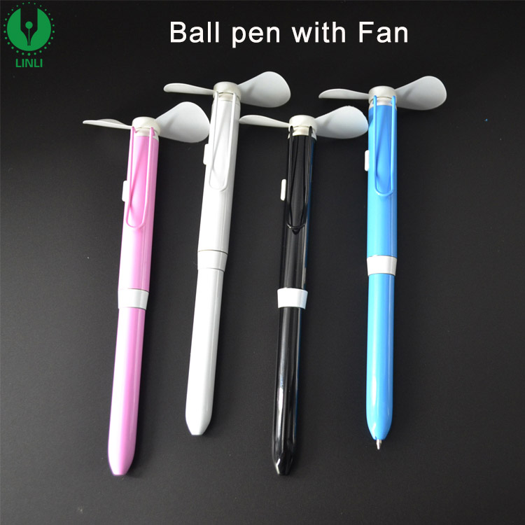 Promotional Logo Metal Fan Ballpoint Pens, Metal Fan Pen, Promotion Fan Pen