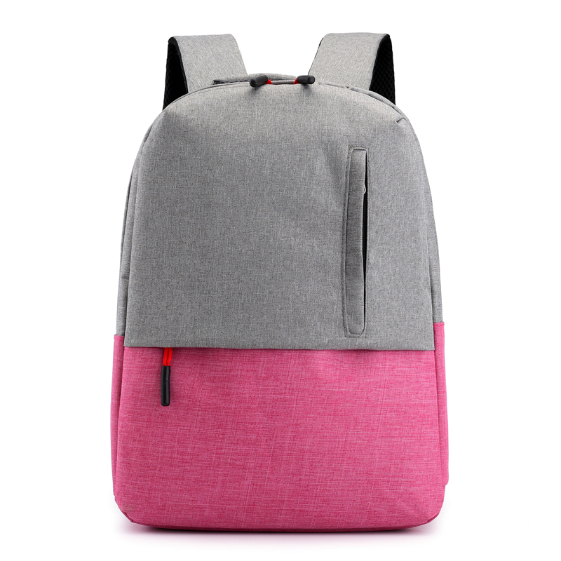 New Wholesale Fashion Unisex Slim Leisure Business Light Weight Grey USB Charging School Laptop Backpack