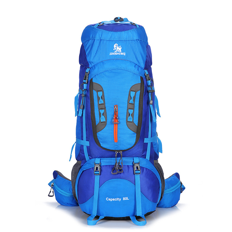 Hot Sell Wholesale 80L Large Capacity Waterproof Nylon Travel Hiking Outdoor Backpacks for Mountaineering