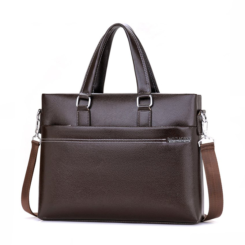 High Quality Fashion Designer Handbag Casual Leather Business Laptop Tote Leisure Shoulder Briefcase Bag For Men