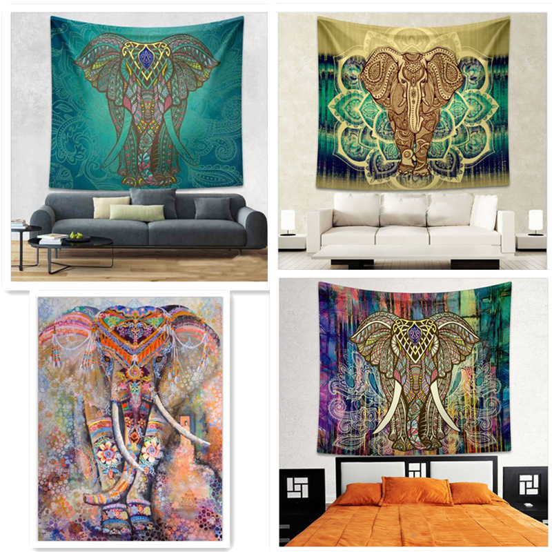 India amorous feelings printing household tapestry wall hanging decoration beach towel peacock totem sitting blanket