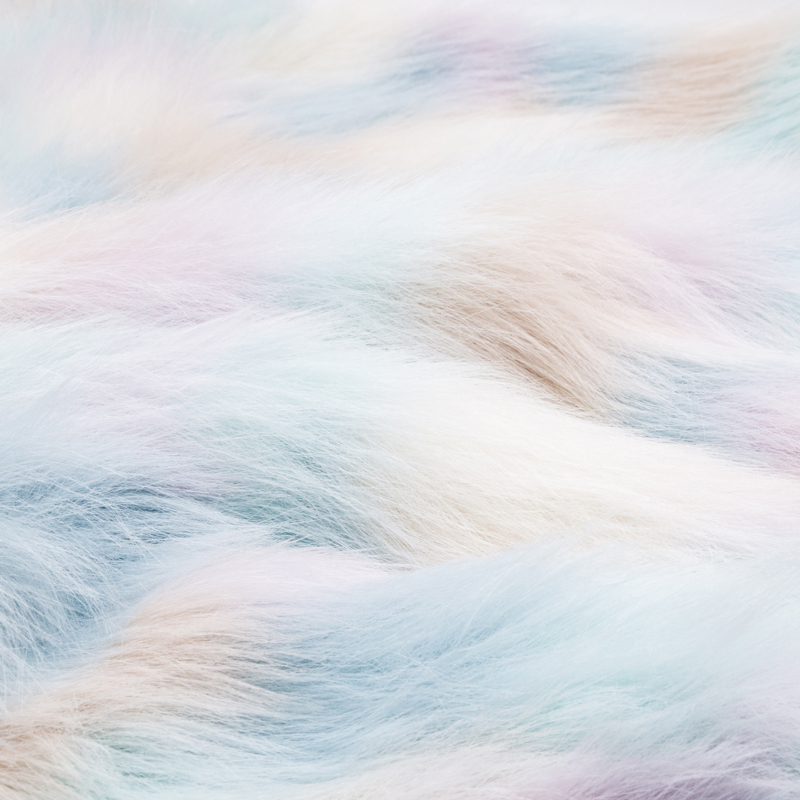 Wholesale Long Pile rainbow Fur Faux Fur Fabric for Garment/Home Textile