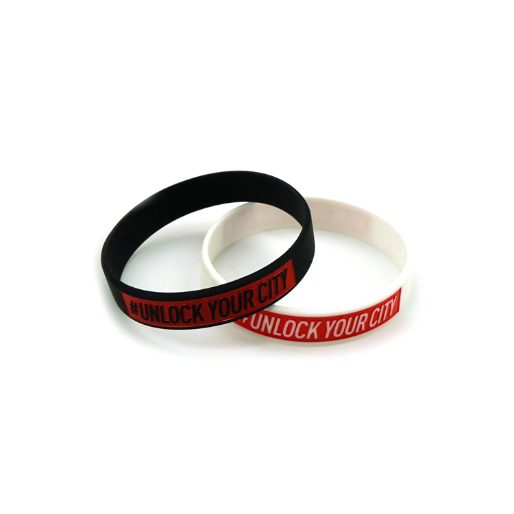 Wholesale popular elastic blank cheap custom event personalized bracelets