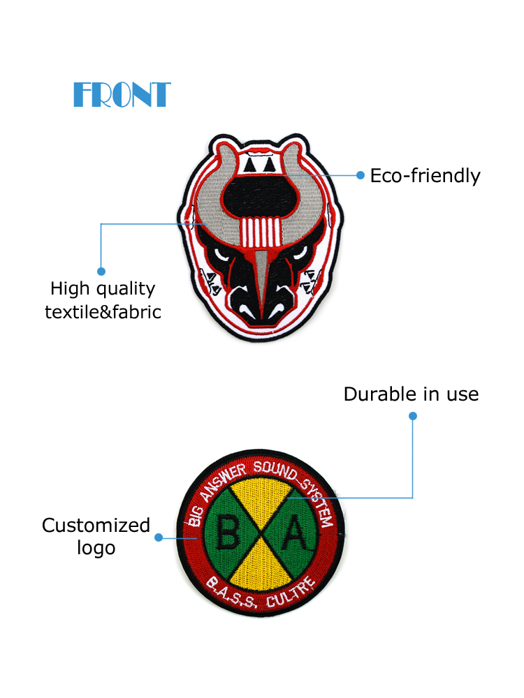 High Quality Custom Sew on Patch Cartoon Pattern Embroidery for Clothing/Garment Accessory