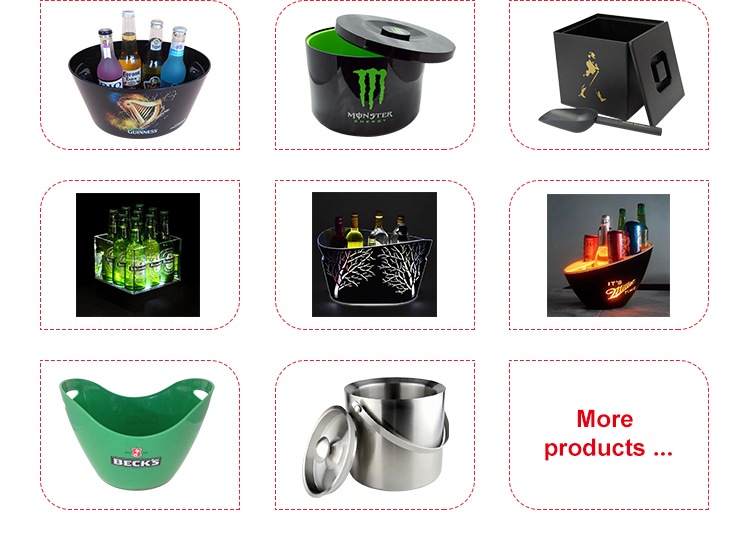 new product ideas 2019 double layer plastic ice bucket for promotional