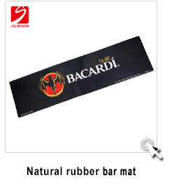 3D embossed custom design anti slip soft pvc bar beer mat