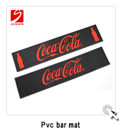 PVC beer drip rail shape rubber jameson bar mat for clud