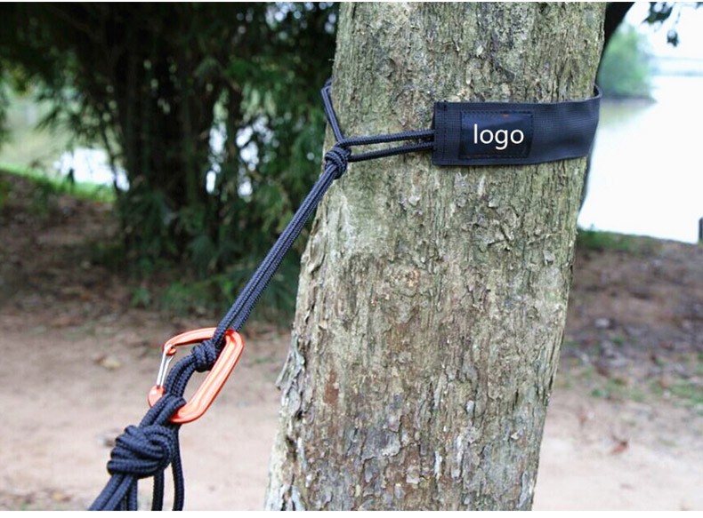 WOQI factory produce polyester 2000lbs breaking strength hammock straps with adjustable loops for Camping,
