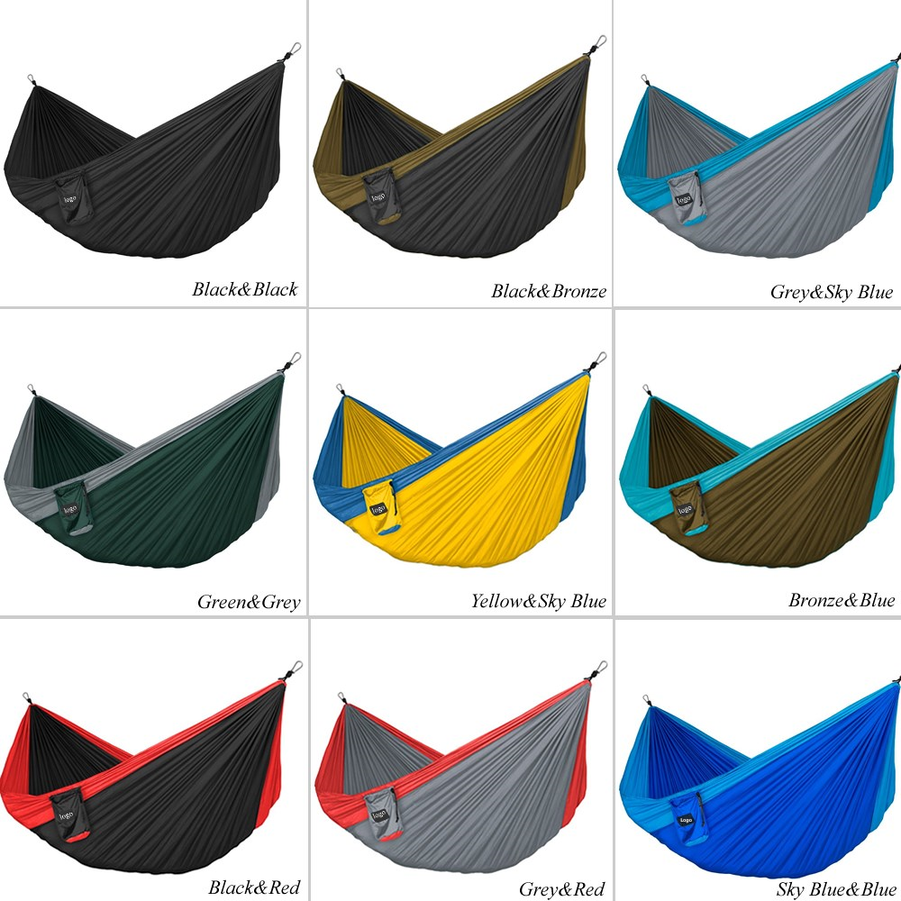 Woqi Best Portable Parachute 210T Travel Camping Hammock With Two Colors