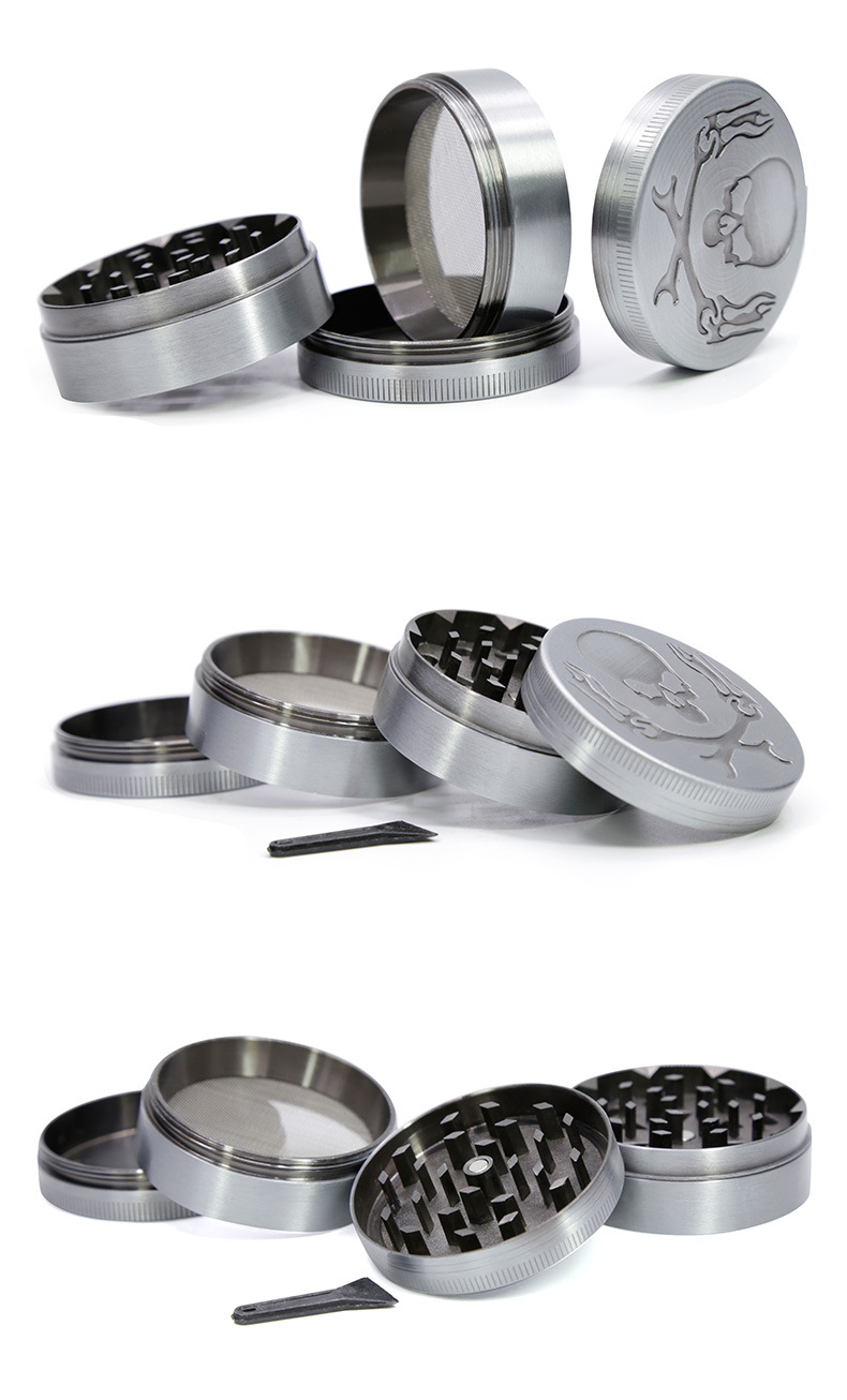 Wholesale Zinc Alloy Diameter 50mm Tobacco Grinder Weed with Low MOQ