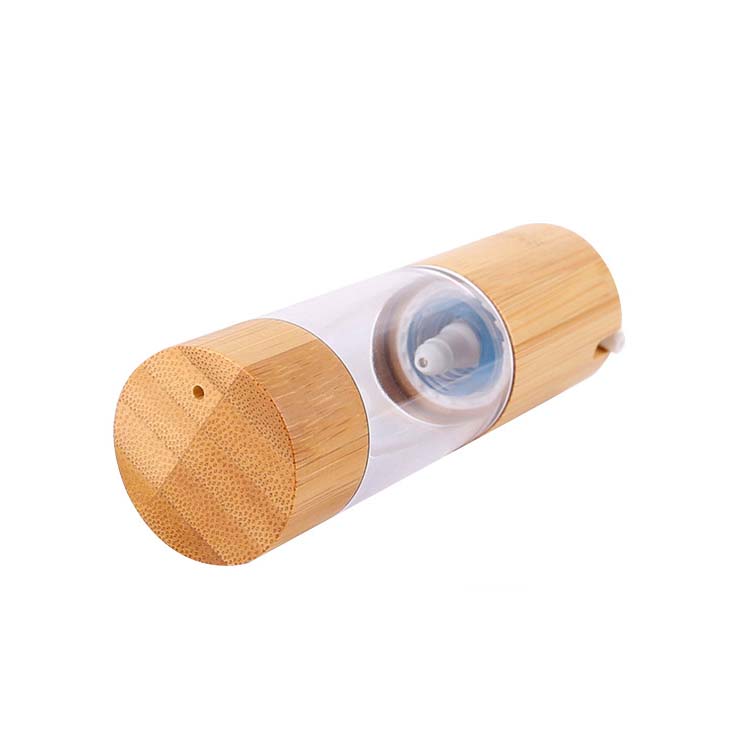 50ml Airless Bamboo Bottle with Pump Cap for Wholesale