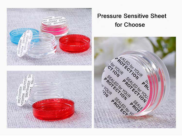 Small Capacity 3ml 5ml 3g 5g PP Plastic Crystal Rose Jar Cosmetic