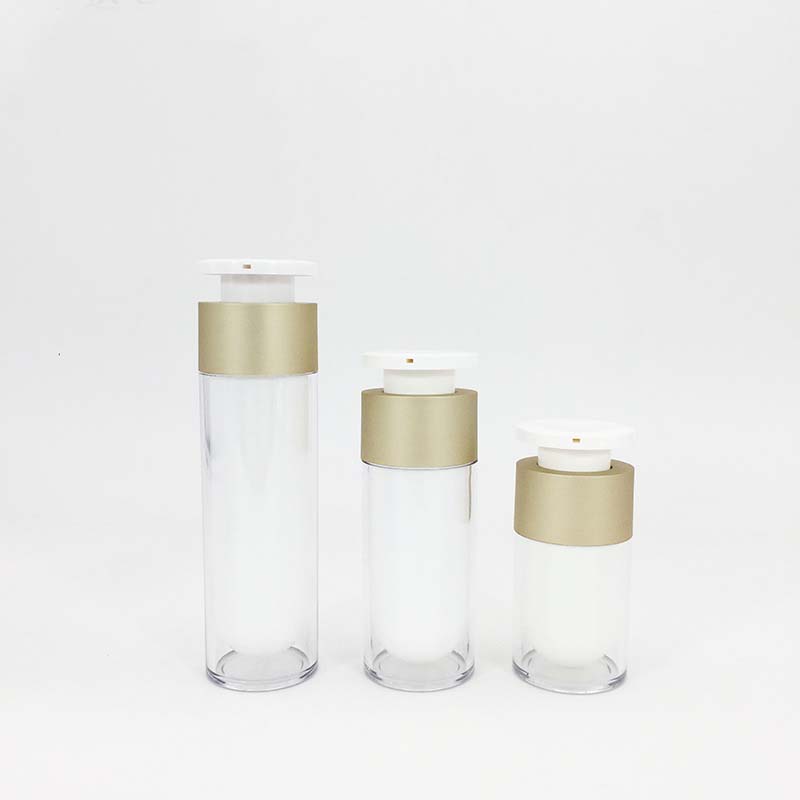 15ml 30ml 50ml Small Acrylic Airless Pump Clear Plastic Bottle for Cosmetic