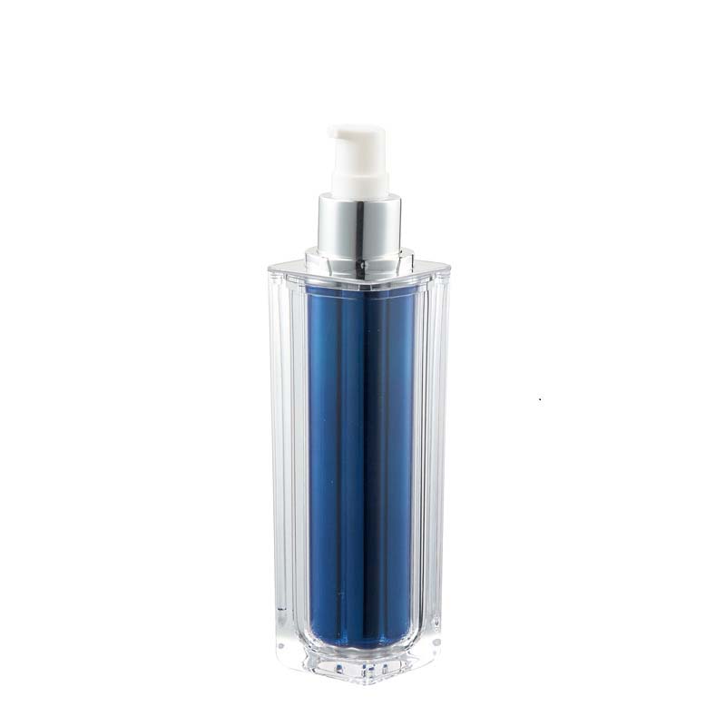 Plastic packaging Customized Size Color Pump Acrylic Cosmetic Airless Bottle