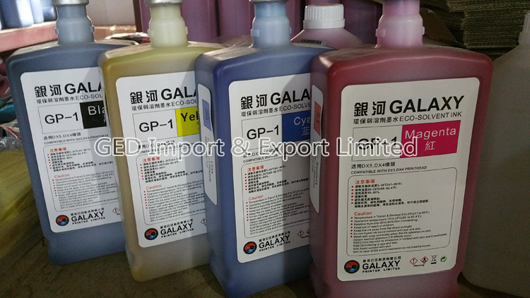 Guangzhou 1L GP-1 DX5-Eco Solvent Ink 1000ml GP-2 Inkjet Ink DX4-DD Disperse Dye Ink for Epson Roland Mimaki Mutoh Printer