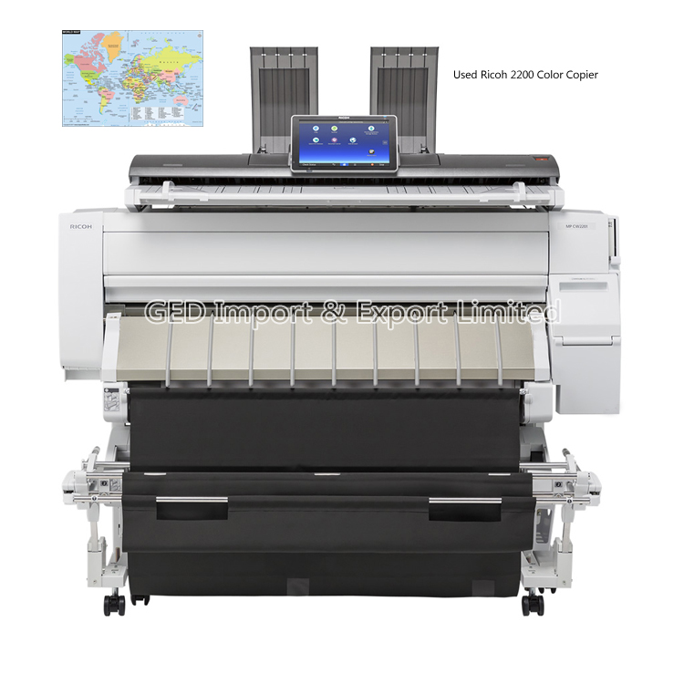 High Quality Used Ricoh 2200 Engineering Blueprint Color Machine Art Work Copier Digital Image Machinery