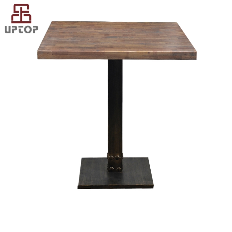 (SP-RT500) General use antique rustic solid wood long table 4 seat table