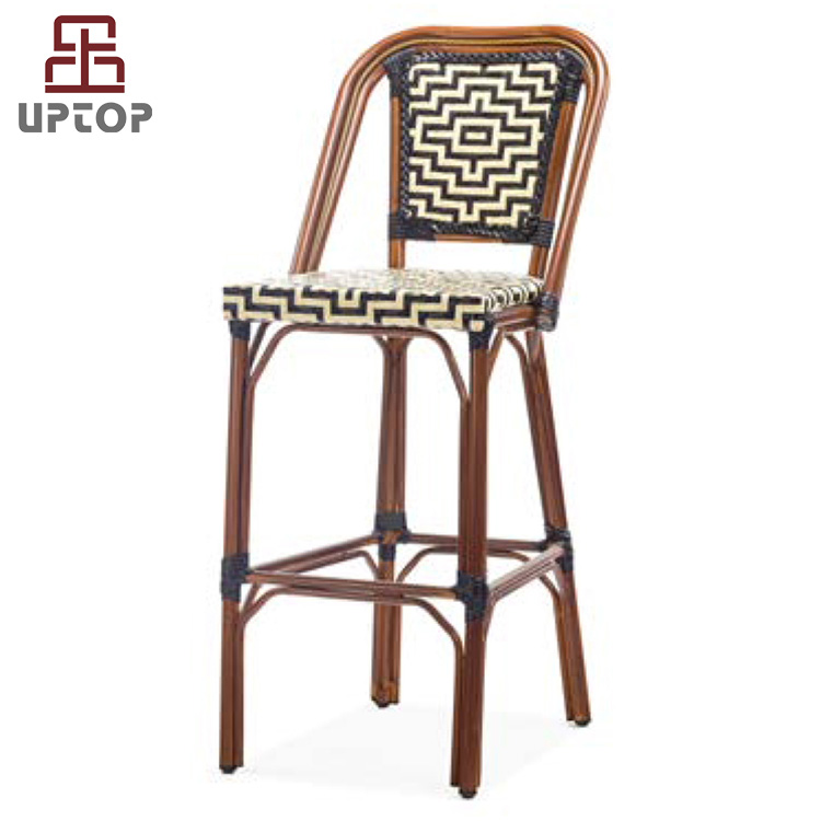 (SP-OC414) Bistro high bar chair rattan chair for outdoor