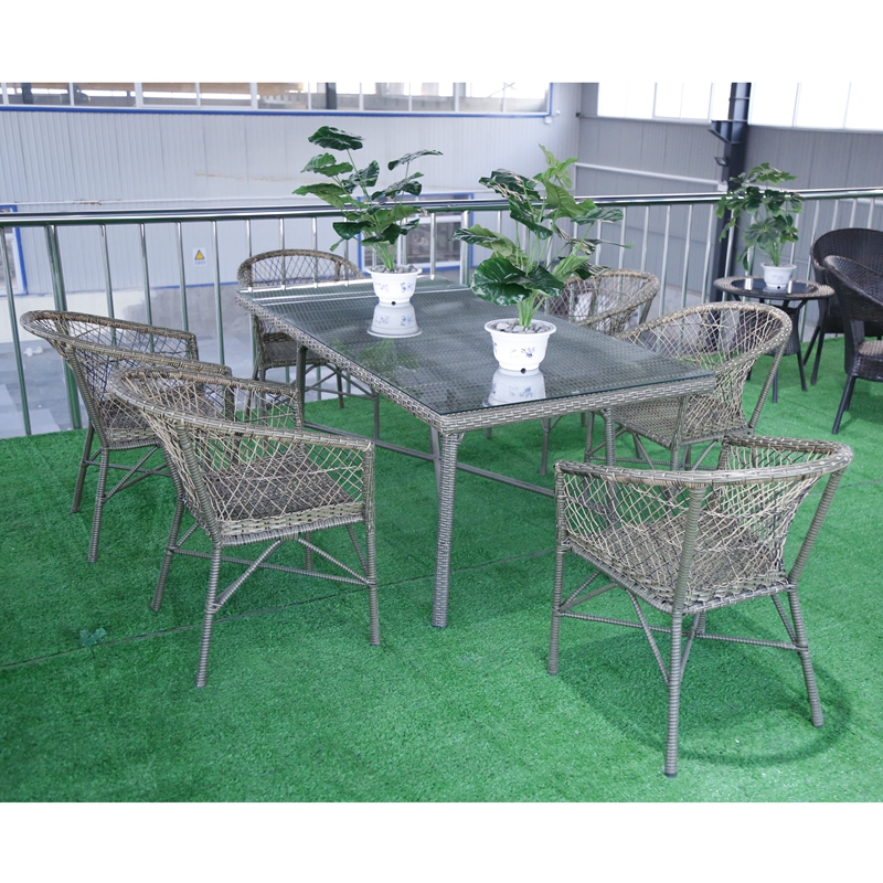 High quality Outdoor furniture living rattan furniture garden rattan table chair