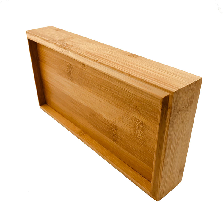Eco-friendly Bamboo Desk Storage Organizer Recipe Box