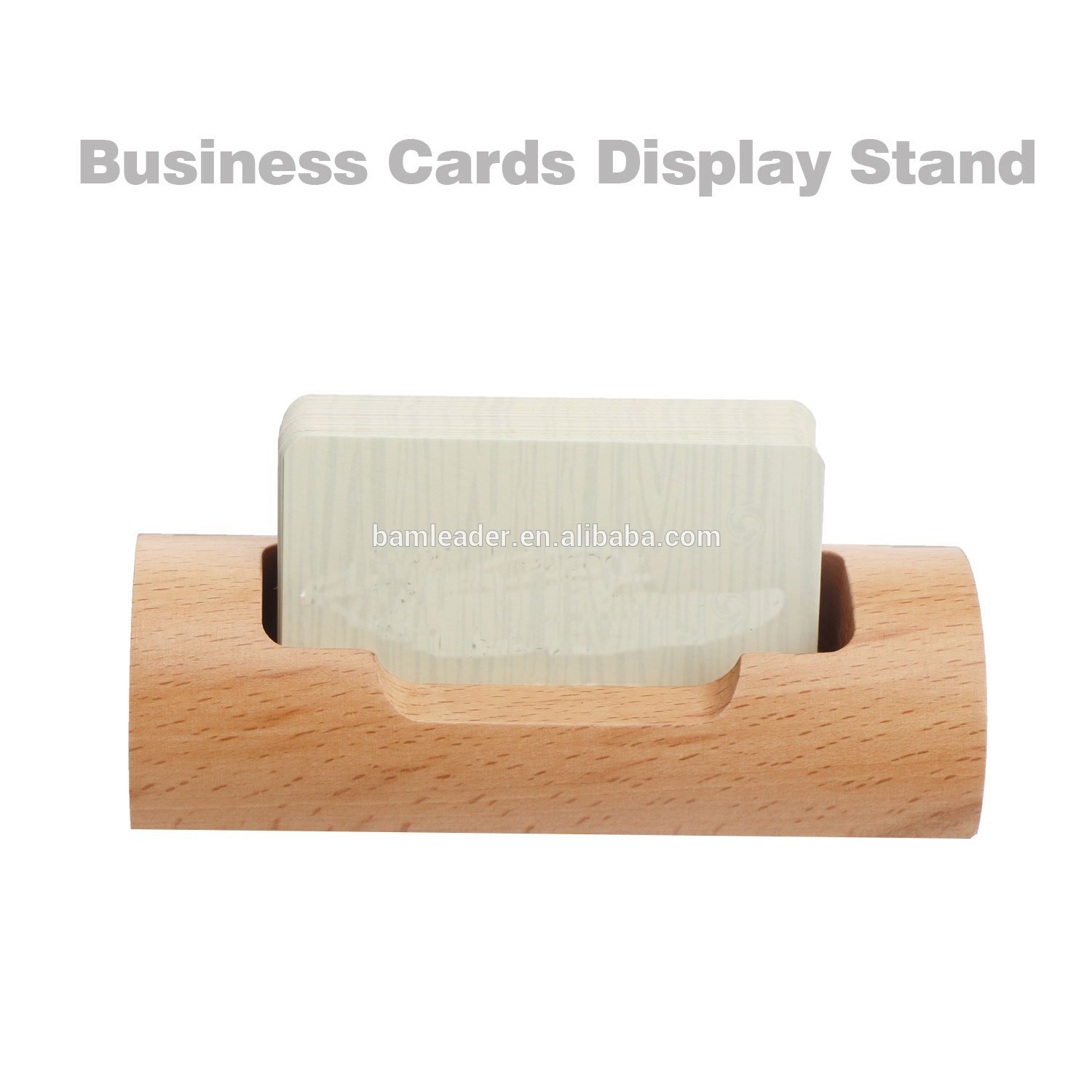 Desktop Wood Business Card Box