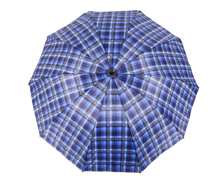 Classic strong 10-bone triple folding rod sunny and  rainy  umbrella Business man super-large lattiice  portable tiny umbrella
