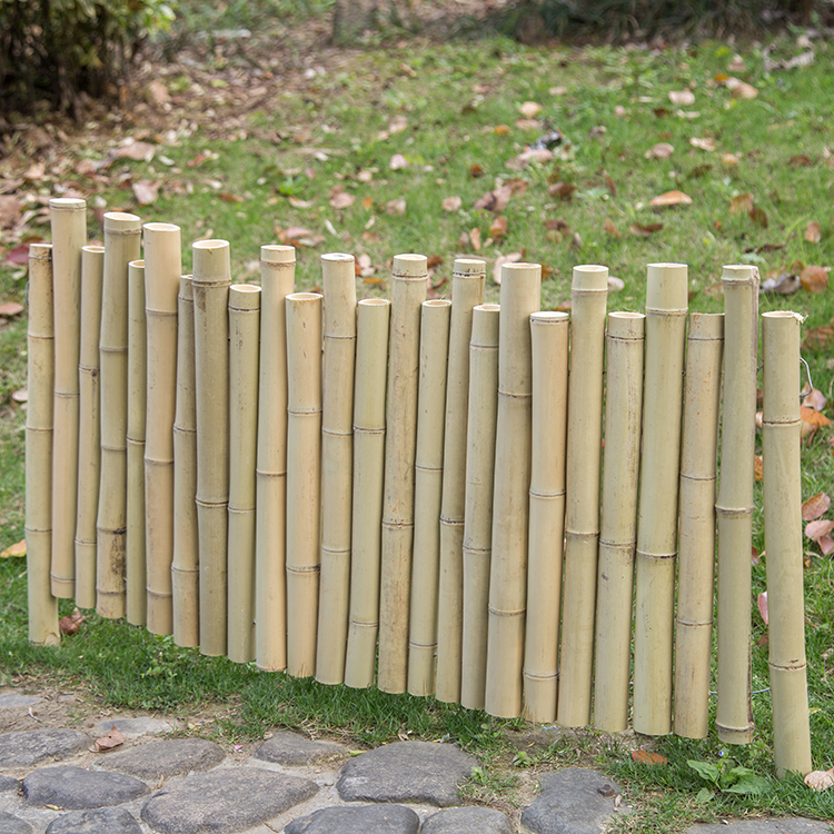 Manufacturer wholesale natural bamboo to make black and natural color bamboo fence garden fence