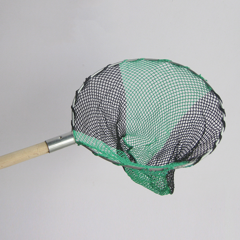 Natural bamboo black and green high quality hand fishing net nylon fishing net