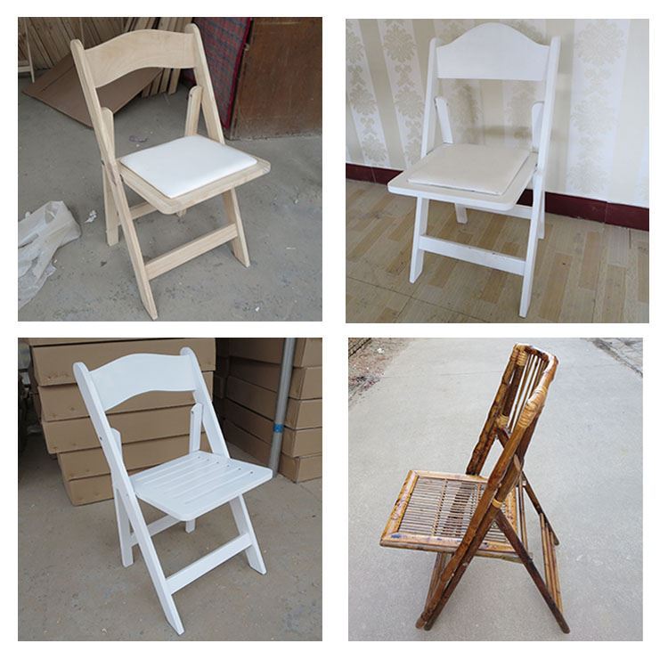 Direct factory factory price wood folding bamboo chairs for event and birthday