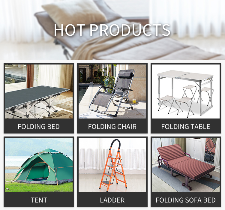 Eco-friendly HDPE and steel tubular frame Material and Yes Folded folding table/folding camping table