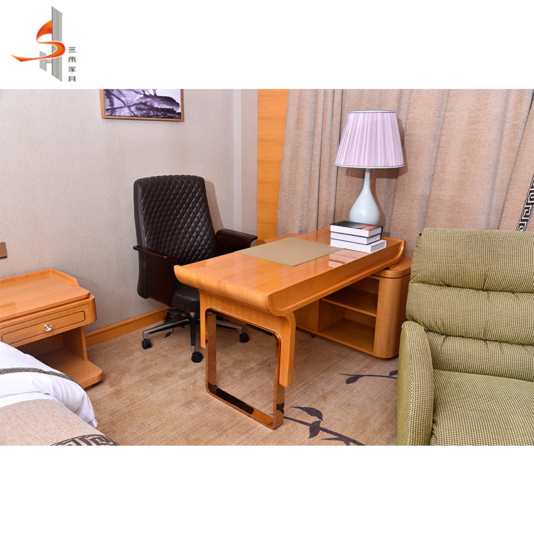 Customized affordable hotel bedroom furniture from guangzhou manufacturer