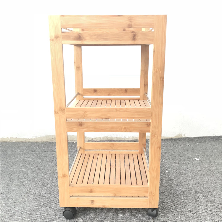 Superior Quality Wooden Kitchen Vegetable Trolley Cart