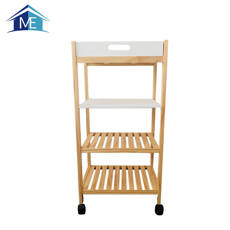 Guaranteed Quality Kitchen Wooden Serving Trolley Cart