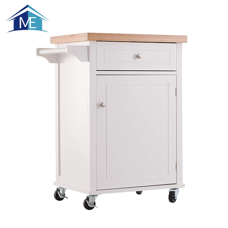 Guaranteed Quality Wood Rolling Kitchen Trolley Cart Cabinet