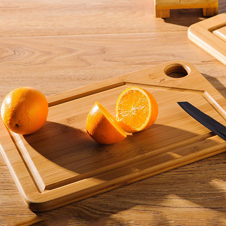 Kitchen Organic Natural Extra Large Bamboo Wood Board With A Hole
