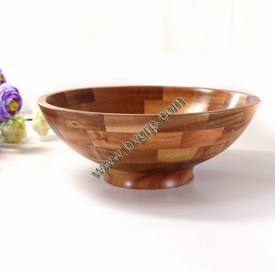 Wholesale 2017 new design olive wood unique design salad bowls in different sizes