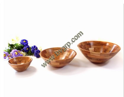 Food safty oil painted long lasting hot sale beautiful decorative wood bowl