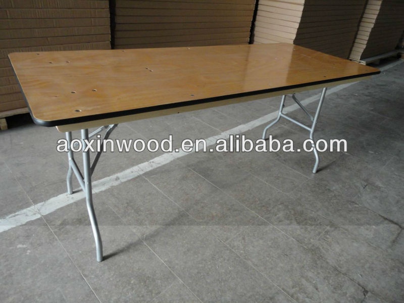 8' Heavy Duty banquet Folding Table with PVC edge for rental