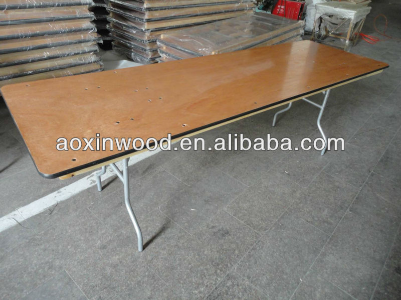 8' Heavy Duty banquet Folding Table with PVC edge for rental