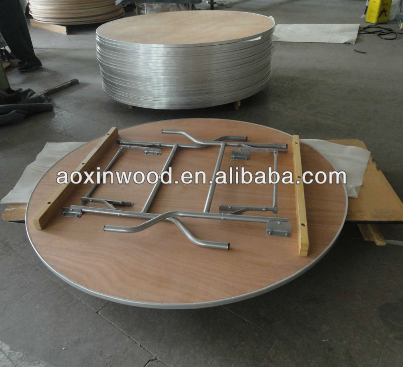 Plywood Folding Table 60" Round PVC edge