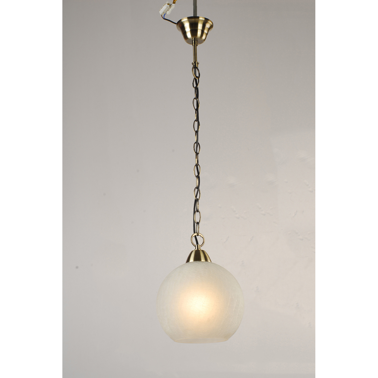 Home Decor 1 3 5 heads E27 Dining Room Bedroom Bronze Chain Hanging White Glass Ball Chandelier