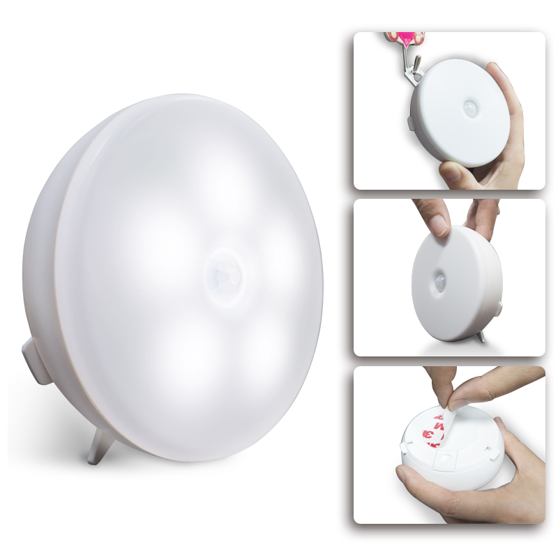 Energy Saving Battery 4.5V baby bedside table motion sensor led handing night light lamp