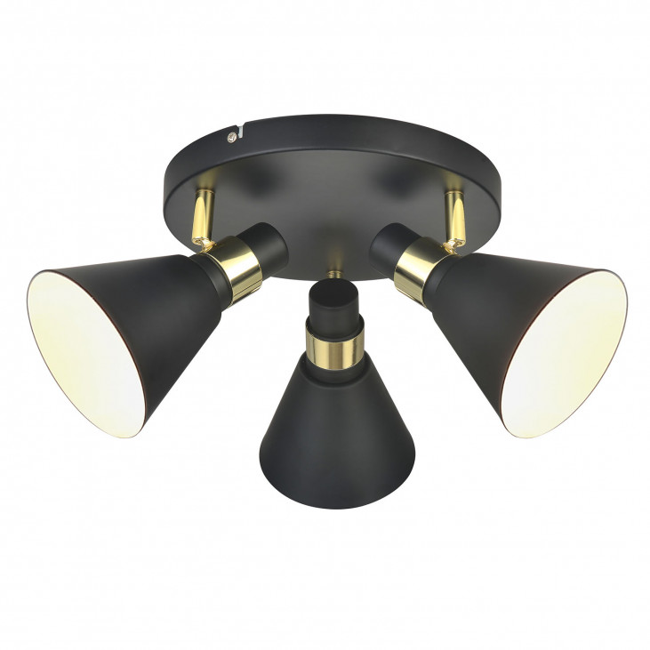 3 beam indoor surface mounted spot light round trumpet pendant led ceiling light modern