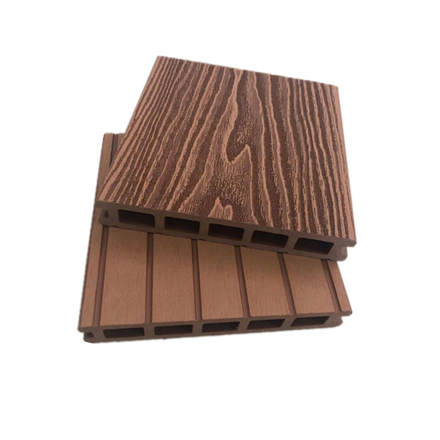 Outdoor Patio Flooring Wood Plastic Composite Deep Embossing Deck 148*24