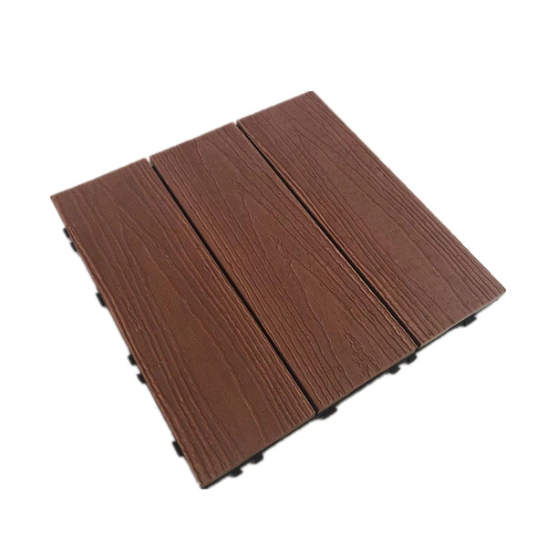 Easy Installation Wood Composite interlocking deck tiles