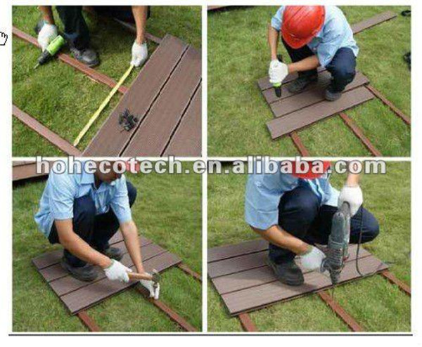 long board wpc plank composite ebony decking for outdoor project use